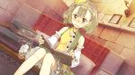  1girl atelier_(series) atelier_escha_&amp;_logy book detached_sleeves hat lucille_ernella yellow_eyes 