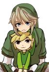  black_eyes blonde_hair dual_persona earrings hat jewelry link nintendo pointy_ears suzuno_(kazahanasu) the_legend_of_zelda toon_link twilight_princess wind_waker 