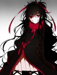  1girl azami_(kagerou_project) glasses kagerou_project long_hair red_eyes ribbon scales solo very_long_hair wonoco0916 