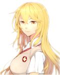  +_+ 1girl blonde_hair gung long_hair orange_eyes school_uniform shokuhou_misaki symbol-shaped_pupils to_aru_kagaku_no_railgun to_aru_majutsu_no_index 