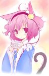  animal_ears can cat_ears cat_tail eyes hairband heart kemonomimi_mode komeiji_satori pink_eyes pink_hair shichinose short_hair solo tail touhou 