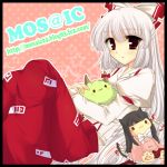  animal_ears bad_id black_hair bow doll ex-keine ex_keine fujimura fujiwara_no_mokou hair_bow hair_ribbon horns houraisan_kaguya kamishirasawa_keine long_hair red_eyes ribbon silver_hair sukusuku_hakutaku touhou 