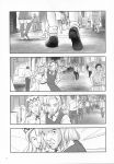  cirno comic highres kirisame_marisa lily_white monochrome multiple_girls takahata_yuki touhou 