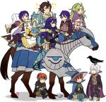  ^_^ absurdres ahoge armor blonde_hair blue_eyes blue_hair book boots bridal_gauntlets brown_hair candy cape circlet closed_eyes dress fire_emblem fire_emblem:_kakusei frederik_(fire_emblem) gaia_(fire_emblem) garter_straps gloves green_hair hair_between_eyes hair_ornament hat headband henry_(fire_emblem) highres hooded_jacket horse jacket krom liz_(fire_emblem) long_hair long_sleeves lucina mark_(fire_emblem) multiple_boys multiple_girls my_unit navel nintendo nintendo_3ds nowi_(fire_emblem) open_mouth orange_hair phantommarbles pointy_ears ponytail richt_(fire_emblem) riding short_hair short_twintails smile thighhighs tiara twintails violet_eyes wavy_hair white_hair 