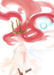  child_of_light_(game) crown gloves igniculus long_hair maruco pink_eyes pink_hair princess_aurora sword weapon 