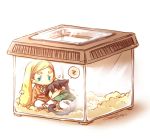  animal_ears black_hair blonde_hair blue_eyes chibi keluy levi_(shingeki_no_kyojin) shingeki_no_kyojin sleeping tagme tail 