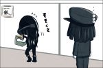  ... 1boy 1girl abyssal_admiral_(kantai_collection) black_hair box comic hat ka-class_submarine kantai_collection kei-suwabe long_hair naval_uniform shinkaisei-kan translated 