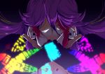  1girl blood bust comic hijiri_byakuren long_hair multicolored_hair purple_hair solo sorcerer&#039;s_sutra_scroll touhou warugaki_(sk-ii) 