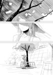  1girl alternate_costume casual comic dress gloves hair_ribbon hat kantai_collection long_hair murakumo_(kantai_collection) nathaniel_pennel personification ribbon silent_comic solo sun_hat sundress 