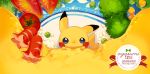  broccoli corn egg hot_dog pikachu pokemon pokemon_(creature) rice tomato welchino 