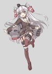 amatsukaze_(kantai_collection) blush highres jpeg_artifacts kantai_collection long_hair north_abyssor open_mouth rensouhou-kun tagme thigh-highs white_hair 