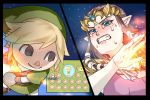  blonde_hair blue_eyes brown_hair doubutsu_no_mori hat link_(cosplay) pointy_ears princess_zelda super_smash_bros. tears the_legend_of_zelda tiara twilight_princess villager_(doubutsu_no_mori) wasabi_(legemd) 