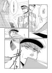  3boys admiral_(kantai_collection) aikura_(twilight_dusk) comic kantai_collection monochrome multiple_boys naval_uniform translated 