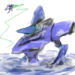  armored_core armored_core:_for_answer fragile_(armored_core) mecha sinking stasis water 