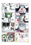  comic hard_translated hat highres izayoi_sakuya kochiya_sanae multiple_4koma pageratta remilia_scarlet shameimaru_aya touhou translated 