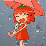  ^_^ blush habanero habanero-tan rain redhead umbrella 