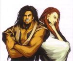  black_hair haohmaru kibagami_genjuro kimono long_hair male redhead samurai_shodown snk 