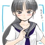  mako-hime school_uniform serafuku solo yuuichi_(artist) yuuichi_(tareme_paradise) 