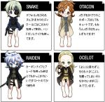  chibi genderswap hal_emmerich liquid_ocelot metal_gear_solid raiden solid_snake translation_request 