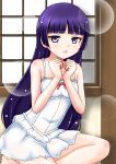  1girl casual dress gokou_ruri long_hair natsuzakura_yuuki ore_no_imouto_ga_konna_ni_kawaii_wake_ga_nai purple_hair sparkle violet_eyes 