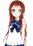  1girl blue_eyes brown_hair esu_(transc) long_hair mukaido_manaka nagi_no_asukara sailor_dress school_uniform serafuku 
