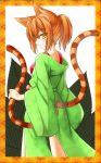  1girl animal_ears cat_ears cat_tail highres multiple_tails playjoe2005 shikihime_zoushi short_hair solo tail 