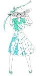  1girl alternate_costume blush hat kill_la_kill kiryuuin_satsuki long_skirt marker_(medium) pixitoro ribbon short_hair skirt solo spoilers spot_color traditional_media 