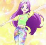  aikatsu! highres kanzaki_mizuki long_hair purple_hair screencap sparkle violet_eyes 