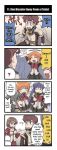  4koma artist_request class_of_heroes comic english hard_translated highres ken_to_mahou_to_gakuen_mono official_art tagme translated 