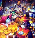 anakaris felicia halloween jack jack-o&#039;-lantern lei_lei morrigan_aensland pumpkin q-bee sasquatch_(vampire) seed01010 vampire_(game) 