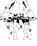  1girl dress emelio flower head_out_of_frame kagerou_project kozakura_mary long_hair petals skirt 