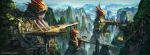  building dragon fantasy isra-ac landscape mountain original scenery 