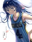  absurdres basketball_uniform highres long_hair monogatari_(series) senjougahara_hitagi sportswear vofan 