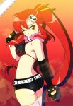   breasts long_hair ponytail redhead tengen_toppa_gurren_lagann thigh-highs wink yoko_ritona  