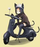  cat_ears cat_tail helmet kasa motor_vehicle original scooter solo tail thigh-highs thighhighs vehicle 