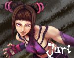  brown_hair capcom crazy daigo_ikeno han_juri lipstick muscle red_eyes street_fighter 