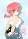  breasts face genderswap hibiki_ryouga hoshino_lala p-chan pigtail ranma-chan ranma_1/2 red_hair redhead saotome_ranma sideboob solo 