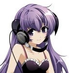  hanyuu headphones higurashi_no_naku_koro_ni long_hair purple_hair violet_eyes 