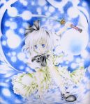  chinako colored_pencil_(medium) ghost hairband konpaku_youmu konpaku_youmu_(ghost) myon short_hair silver_hair solo sword touhou traditional_media weapon 
