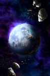  asteroid highres no_humans original planet science_fiction space star_(sky) technoheart 