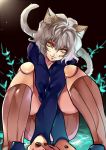  :3 androgynous animal_ears cat_ears cat_tail doll_joints hunter_x_hunter kneehighs long_sleeves nefelpitou short_hair shorts silver_hair sitting solo tail yellow_eyes 
