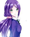  blush crying green_eyes long_hair love_live!_school_idol_project low_twintails purple_hair seifuku toujou_nozomi twintails 