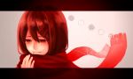  1girl brown_eyes brown_hair hair_ornament hairclip highres ilove_vocaloid kagerou_project scarf solo tears 