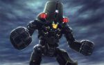  cherno_alpha glowing highres mecha no_humans pacific_rim science_fiction sky solo super_robot 