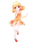  1girl blonde_hair dress frills hairband kise_yayoi long_sleeves open_mouth precure short_hair smile_precure! solo yellow_eyes 