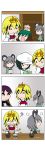  0_0 4koma ? ^_^ absurdres anchor_symbol animal_ears blonde_hair book bowl carrying chibi chopsticks closed_eyes comic crying crying_with_eyes_open gradient gradient_background gradient_hair green_hair grey_hair hair_ornament hand_on_own_face hat highres hijiri_byakuren jealous jewelry kasodani_kyouko long_hair mouse_ears mouse_tail multicolored_hair murasa_minamitsu nazrin o_o object_on_head open_mouth pendant petting plate rakugaki-biyori reading rice rice_bowl sailor_dress sailor_hat scroll short_hair silent_comic simple_background size_difference smile solid_oval_eyes tagme tail tears toramaru_shou touhou two-tone_hair 