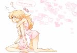  2girls alice_margatroid bare_arms blonde_hair blue_eyes cheek_kiss closed_eyes heart hug hug_from_behind kirisame_marisa kiss kneeling long_sleeves multiple_girls naked_shirt nightgown non_(z-art) sitting touhou waking_up wariza yuri 