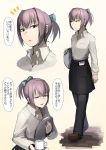  1girl blue_eyes hair_ornament hetza_(hellshock) kantai_collection mecha_musume personification pink_hair ponytail shiranui_(kantai_collection) short_hair tagme translation_request 