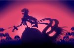  flower homulilly long_hair mahou_shoujo_madoka_magica mahou_shoujo_madoka_magica_movie nura_(oaaaaaa) ribs silhouette skeletal_arm solo spider_lily spine spoilers stocks witch_(madoka_magica) 