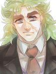  1boy blonde_hair blue_eyes jojo_no_kimyou_na_bouken karu_(kei-1989) long_hair robert_eo_speedwagon scar solo 